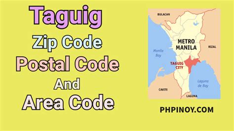 taguig postal code|zip code vs postal code.